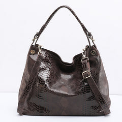 Women's Genuine Leather Large-Capacity Shoulder Handbag