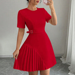 Fashionable And Elegant Short-Sleeve Dress For Women