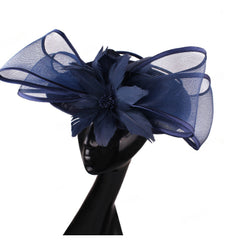 Bridal Hair Accessory - Feathered Fascinator for Wedding Banquets Parties and Photo Shoots