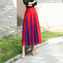 Women's Fashion Special Multicolor New Mesh Skirt