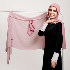 Solid-color High-quality Silky-soft Thick Chiffon With Built-in Magnets