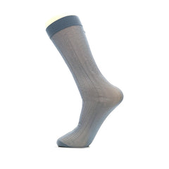 Summer Average Size Solid Color Thin Snagging Resistant Men's Polyester Socks