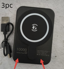 Mini-Powerbank mit Schnellladefunktion, magnetisch, kabellos, 5000 mAh, tragbar