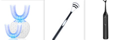 360 Degrees Intelligent Automatic Electric Toothbrush Waterproof U Type Tooth Brush Whitening Blue Light USB Charging
