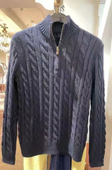 Embroidered Sweater Half Zipper Sweater Sweater Temperament Slimming Short Top
