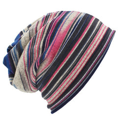 Fashion Striped Ladies Wool Hat
