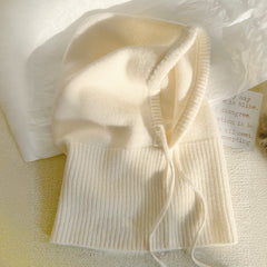 Cashmere Knitted Beanie With Earflaps