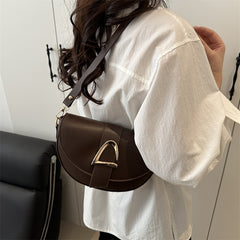 High-end, Fashionable Single-shoulder Bag Niche Saddle Bag