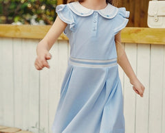 A Stylish Polo Dress For Girls In Summer For Children