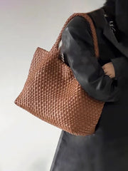Hochwertige, handgewebte, stilvolle Schultertasche mit großem Fassungsvermögen
