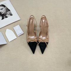 Stiletto-heeled Women's Shoes With A Bow