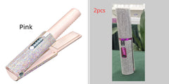 2-In-1 Electric USB Hair Straightening Brush Straightener Brush Multifunctional Comb Straightening Styler Hair Curler