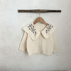 Fashion Polo Collar Sweater Coat