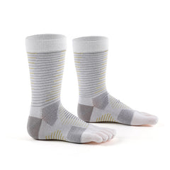 Outdoor Marathon Running Men's Mid-Calf Non-Slip Five-Finger Socks