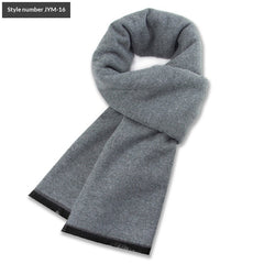 Mens Wool-Blend Plaid Scarf Winter Warmth & Extra Thickness
