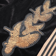 Men's personality embroidery sweater suit