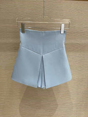 Temperament Blue Doll Collar Diamond Jacket Women''s Summer