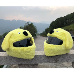 Helmet Protection Headgear Full Helmet Cartoon Plush Panda Frog Puppy Unveiled Helmet Sports Car