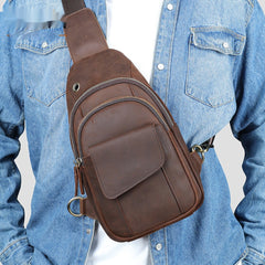 Large-capacity Vintage Crossbody Bag For Men