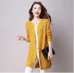 Hollow sweater knit sweater