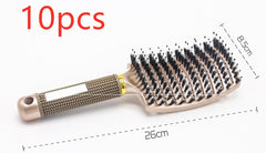 Hairbrush Anti Klit Brushy Haarborstel Women Detangler Hair Brush Bristle Nylon Scalp Massage Teaser Hair Brush Comb
