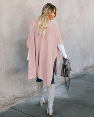 Women's cloak sweater knitted sweater