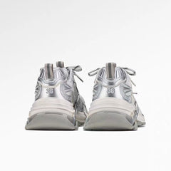 Silver Designer Dad-style Athletic Casual Shoes