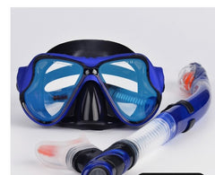 Snorkeling Sambo Set Full Dry Snorkel Large Frame Anti-fog Myopia Goggles Swimming Equipment Mask