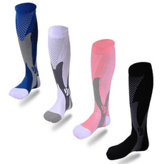 Chaussettes de compression pour hommes et femmes, coupe athlétique graduée idéale pour la course à pied, les voyages en avion, les chaussettes de récupération et de circulation d'endurance