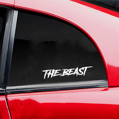 Foreign Trade Automobile English Beast Personality Creative Fashion Cool English Body Glass Decorative Sticker