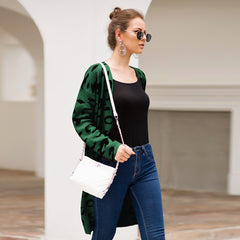 Leopard Cardigan Loose Sweater Sweater