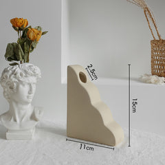 Simplicity Ceramic Vase Dry Flower Arrangement Home Decoration Ornament Living Room Display Art Vases