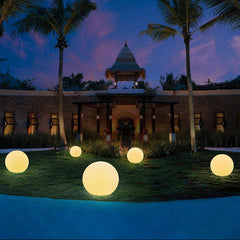 Led Luminous Ball Lights Outdoor Waterproof Colorful Lights Lawn Luminous Ball Garden Floor Lights Swimming Pool Floating Ball Lights