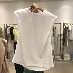 Cotton Sleeveless Top, Women''S Loose, Hong Kong Style, Versatile Jacket, Vest And Suspender
