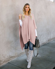 Women's cloak sweater knitted sweater