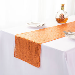 Gypsophila Embroidered Sequined Table Runner