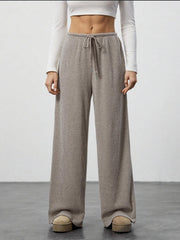 Women's Solid-color Casual Straight-leg Pants