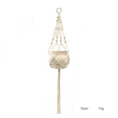 Custom Hand-knitted Hanging Flowerpot Net Bag