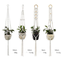 Custom Hand-knitted Hanging Flowerpot Net Bag