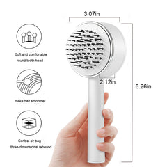 One-key Self-cleaning Hair Brush For Women Curly Hair Brush Anti-Static Airbag Massage Comb Airbag Massage Scalp Comb Professional Detangling One-key Self-cleaning