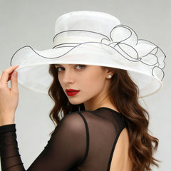Summer Sun Protection Womens Face-Slimming Breathable Mesh Hat