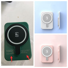 Mini-Powerbank mit Schnellladefunktion, magnetisch, kabellos, 5000 mAh, tragbar