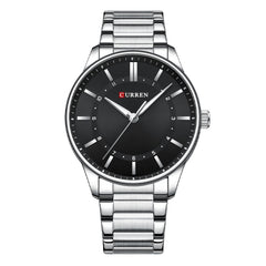 Mens Round Large-Dial Waterproof Watch