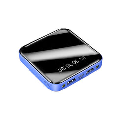 Mini-Powerbank 20000 mAh, tragbarer Powerbank mit Spiegel und Digitalanzeige