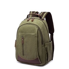 Trendy Solid Color Mens Backpack With Large Capacity