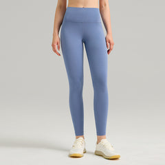 Womens High-Waist Butt-Lifting Fleece-Lined Nude-Feel Sports Tight Yoga Pants