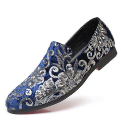 Plus-size Men's Casual Fashion Sequin Dress Shoes