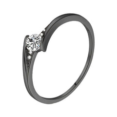 Mens Gold Alloy Round Engagement Ring