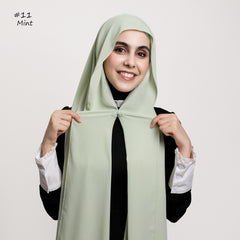 Solid-color High-quality Silky-soft Thick Chiffon With Built-in Magnets
