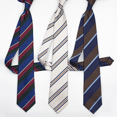 Business Formal Wear Classic Contrast Color Twill Tie For Men